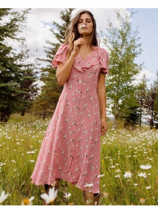 Christy Dawn Dresses & Skirts - Christy Dawn The Daisy Midi Dress Rose Bouquet Small Cottagecore Coquette